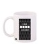 Sherlock Printed Coffee Mug White/Black