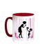 Mother's Day Gift Printed Coffee Mug Red/White 11ounce