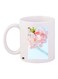 Flower Printed Coffee Mug White/Pink/Blue