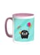 Cartoon Drawing - The Joy Of Eid Printed Coffee Mug Pink/White 11ounce
