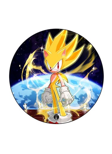 Video Game Sonic Printed Fridge Magnet Multicolour