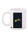 Planets Printed Coffee Mug White/Black/Yellow