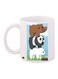 We Bare Bears Printed Coffee Mug White/Brown/Black 11ounce