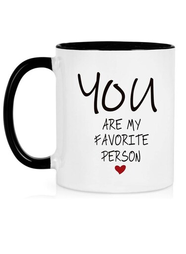 You Are My Favorite Person Coffee Mug, Valentines Day Anniversary for Him Her Wife Husband, Boyfriend Girlfriend Birthday Christmas Ideas, Coffee Mug for Girlfriend 11 Oz