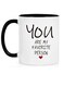 You Are My Favorite Person Coffee Mug, Valentines Day Anniversary for Him Her Wife Husband, Boyfriend Girlfriend Birthday Christmas Ideas, Coffee Mug for Girlfriend 11 Oz
