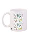 Printed Coffee And Tea Mug White/Black/Blue