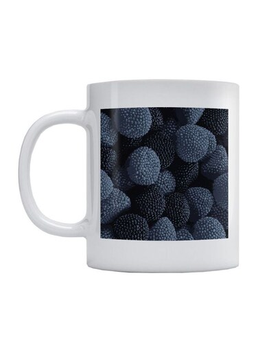 Berry Printed Mug White/Black/Grey