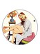 Vintage Art Printed Fridge Magnet Multicolour