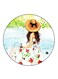 A Girl Printed Fridge Magnet Multicolour