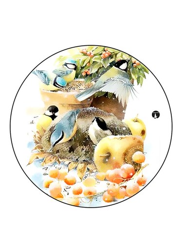 Birds Printed Fridge Magnet Multicolour