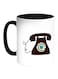 Classic Phone Printed Coffee Mug White/Black 11ounce