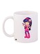 Cartoon Printed Coffee Mug White/Blue/Pink 11ounce