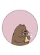 We Bare Bears Printed Fridge Magnet Multicolour