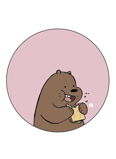 We Bare Bears Printed Fridge Magnet Multicolour