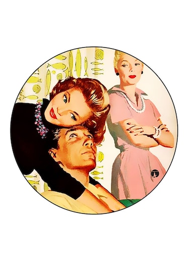 Vintage Art Printed Fridge Magnet Multicolour