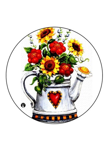Flowers Printed Fridge Magnet Multicolour