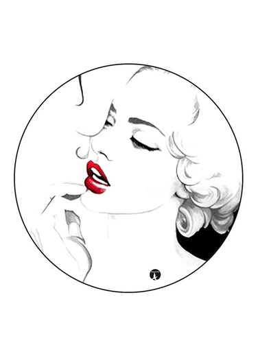 Woman Printed Fridge Magnet Multicolour