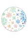 Snow Flakes Printed Fridge Magnet Multicolour
