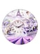 Nature Printed Fridge Magnet Purple/White/Green 5.5cm