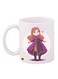 Cartoon Printed Coffee Mug White/Purple/Brown 11ounce