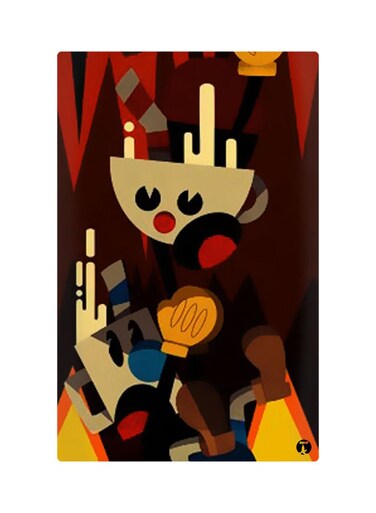 Printed Fridge Magnet Multicolour 8.5x0.4x5.5cm