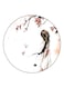 Girl Printed Fridge Magnet White/Beige/Black 5.5cm