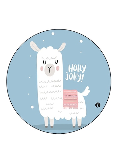Llama Printed Fridge Magnet Multicolour