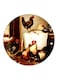 Chickens Printed Fridge Magnet Round Multicolour