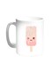 Cartoon Graphics - Ice Cream Printed Coffee Mug White 11ounce