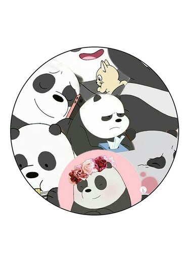 We Bare Bears Printed Fridge Magnet Multicolour