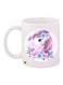 Unicorn Printed Coffee Mug White/Pink/Blue 11ounce