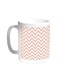 Zigzag Lines Printed Coffee Mug White 11ounce