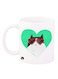 A Design Mug White/Green/Red 12ounce