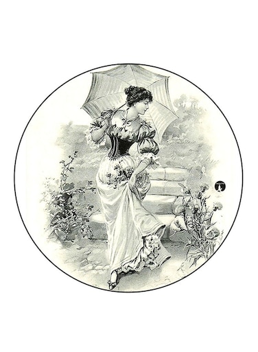 Woman Printed Fridge Magnet Multicolour