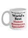 World's Best Human Resources Specialist Printed Coffee Mug White/Black/Red