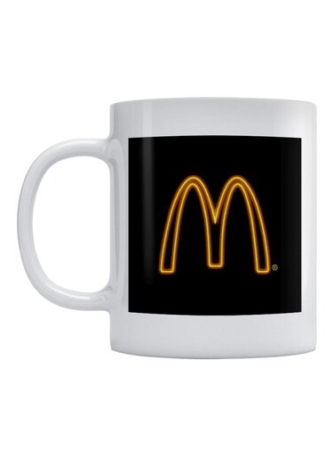 Mcdonalds Logo Printed Mug White/Black/Yellow 350ml