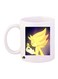 Sonic Video Game Printed Coffee Mug White/Gold