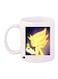 Sonic Video Game Printed Coffee Mug White/Gold
