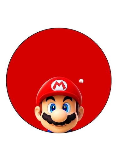 Super Mario Printed Fridge Magnet Red/Beige/Blue 5.5cm