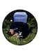 Death Anime Printed Fridge Magnet Green/Blue/Black 5.5cm