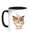 Owl Printed Coffee Mug White/Black 11ounce
