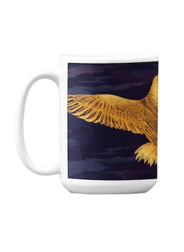 Premium Printed Ceramic Coffee Mug Multicolour 350ml