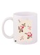 Floral Printed Coffee Mug White/Beige/Pink 11ounce