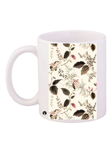 Printed Ceramic Coffee Mug Multicolour