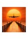 Sunset MDF Painting Multicolour 30x30centimeter