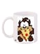 Tasmanian Devil Printed Coffee Mug White/Brown/Yellow