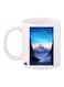 Nature Printed Mug White/Black/Blue