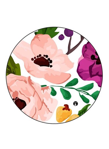 Flowers Printed Fridge Magnet Multicolour