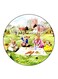 Rabbits Printed Fridge Magnet Multicolour