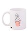 Hand Printed Mug White/Pink/Black